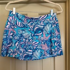 Lilly Pulitzer Luxletic Skort - Blue & Pink- Size M